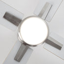 48" Linden DC Motor Downrod Mount Reversible Ceiling Fan with Lighting and Remote Control