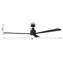 52" Zelda Industrial Ceiling Fan with Remote Control
