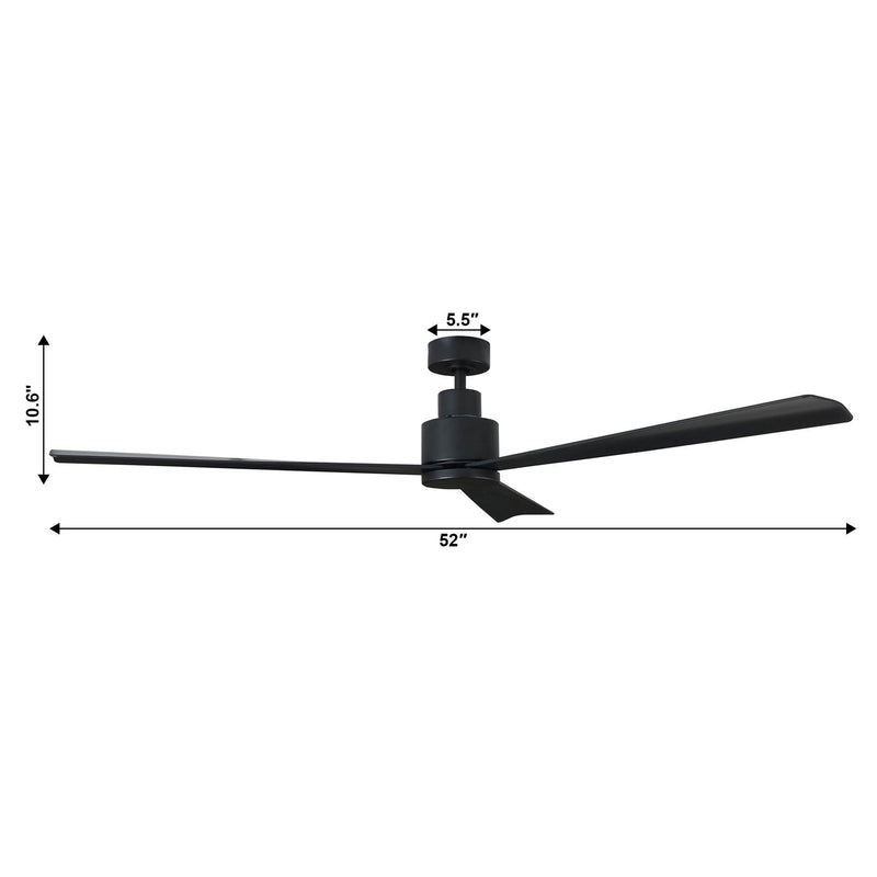 52" Zelda Industrial Ceiling Fan with Remote Control