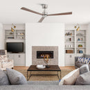 52 Inch Esther 3-Blades Modern Downrod Mount Ceiling Fan with Remote Control by Parrot Uncle