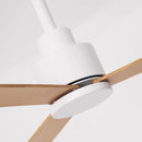 52 Inch Esther 3-Blades Modern Downrod Mount Ceiling Fan with Remote Control by Parrot Uncle