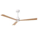 52 Inch Esther 3-Blades Modern Downrod Mount Ceiling Fan with Remote Control by Parrot Uncle