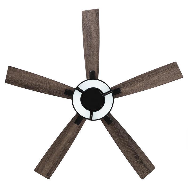 52" Vendome Industrial DC Motor Downrod Mount Reversible Ceiling Fan with Lighting and Remote Control