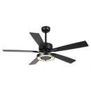 52" Vendome Industrial DC Motor Downrod Mount Reversible Ceiling Fan with Lighting and Remote Control