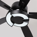 52" Vendome Industrial DC Motor Downrod Mount Reversible Ceiling Fan with Lighting and Remote Control