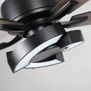 52" Vendome Industrial DC Motor Downrod Mount Reversible Ceiling Fan with Lighting and Remote Control
