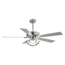 52" Zelda Modern DC Motor Downrod Mount Reversible Ceiling Fan With Remote Control