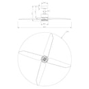 52" Ashby Industrial Satin Nickel DC Motor Ceiling Fan with LED Lighting and Remote Control