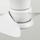 31" Mazon Modern DC Motor Flush Mount Reversible Ceiling Fan with LED Lighting and Remote Control