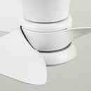 31" Mazon Modern DC Motor Flush Mount Reversible Ceiling Fan with LED Lighting and Remote Control