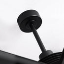 84 Inch 100 Inch Padus Black Large Size Ceiling Fan with Dimmable Lighting and Remote Control by ParrotUncle
