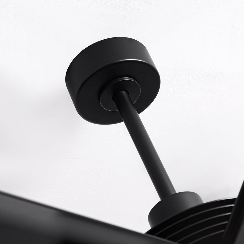 84 Inch 100 Inch Padus Black Large Size Ceiling Fan with Dimmable Lighting and Remote Control