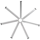 84 Inch 100 Inch Padus Black Large Size Ceiling Fan with Dimmable Lighting and Remote Control by ParrotUncle