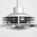 84 Inch 100 Inch Padus Black Large Size Ceiling Fan with Dimmable Lighting and Remote Control by ParrotUncle