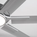 84 Inch 100 Inch Padus Black Large Size Ceiling Fan with Dimmable Lighting and Remote Control by ParrotUncle