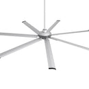 84 Inch 100 Inch Padus Black Large Size Ceiling Fan with Dimmable Lighting and Remote Control by ParrotUncle