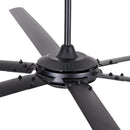 120 Inch HVLS Fan Jupiter Industrial Aluminum Extra Large Ceiling Fan with Remote Control by Parrot Uncle