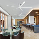 72 Inch 84 Inch Winni IPX4 Outdoor Downrod Mount Ceiling Fan with Remote Control by Parrot Uncle