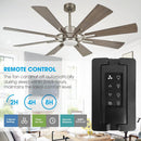 60" Oretha Windmill 8 Blade Led Indoor Oil Rubbed Bronze Ceiling Fan with Remote And Light Kit Included