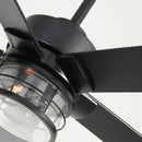 65" Modern Reversible Ceiling Fan with Lighting and Remote Control