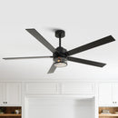 65" Modern Reversible Ceiling Fan with Lighting and Remote Control