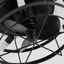 13" Madurai Farmhouse Flush Mount Reversible Ceiling Fan with Lighting and Remote Control