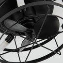 13" Madurai Farmhouse Flush Mount Reversible Ceiling Fan with Lighting and Remote Control