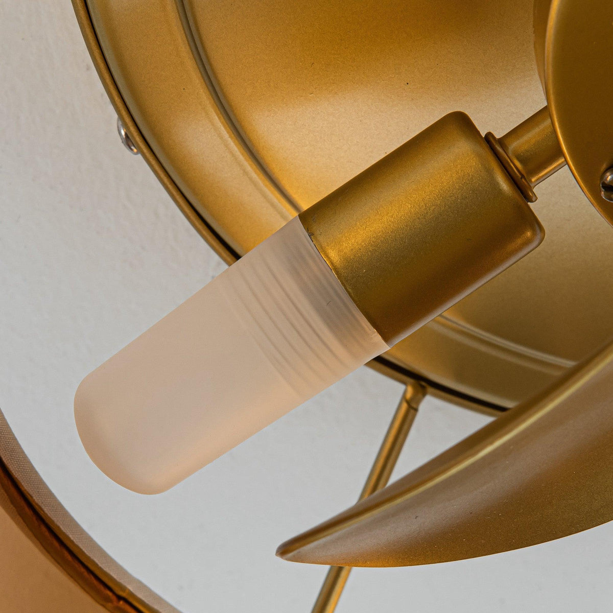 Vaczon 13 Inch Golden Flush Mount Ceiling Fan with Light and Remote Control, photo 10 of 22