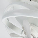 Vaczon 13" Flush Mount Caged Fan with Light and Remote Control