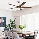 65" Fury Farmhouse DC Motor Downrod Mount Ceiling Fan with Lighting and Remote Control