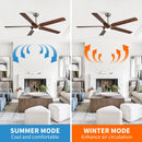 65" Fury Farmhouse DC Motor Downrod Mount Ceiling Fan with Lighting and Remote Control