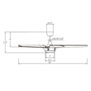 65" Fury Farmhouse DC Motor Downrod Mount Ceiling Fan with Lighting and Remote Control