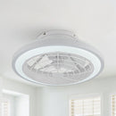 20" Ikon Modern DC Motor Flush Mount Reversible Ceiling Fan with Lighting and Remote Control