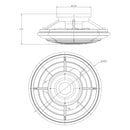 20" Ikon Modern DC Motor Flush Mount Reversible Ceiling Fan with Lighting and Remote Control