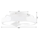 19" Britton Flush Mount Reversible Ceiling Fan with Remote Control