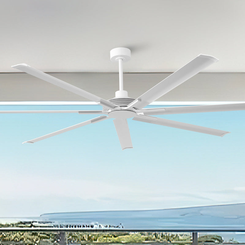 84 Inch 100 Inch Silent Storm Extra Large Ceiling Fan with Remote Control