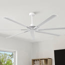 84 Inch 100 Inch Silent Storm Extra Large Ceiling Fan with Remote Control