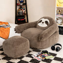 Sloth Bean Bag Chair with Ottoman