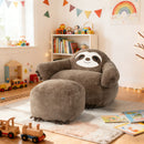 Sloth Bean Bag Chair with Ottoman