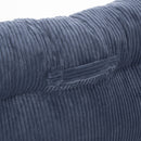 2-Person Bean Bag Sofa Chair, 63" Wide Corduroy with Memory Foam