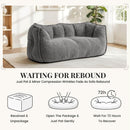 2-Seat Teddy Bean Bag Sofa