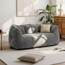 2-Seat Teddy Bean Bag Sofa