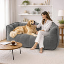 2-Seat Teddy Bean Bag Sofa