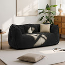2-Seat Teddy Bean Bag Sofa