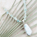 Natural Wonders Blue Larimar and Sterling Silver Necklace