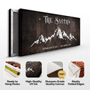 Family Mountain Home Sign