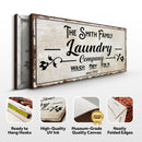 Family Laundry Company Sign