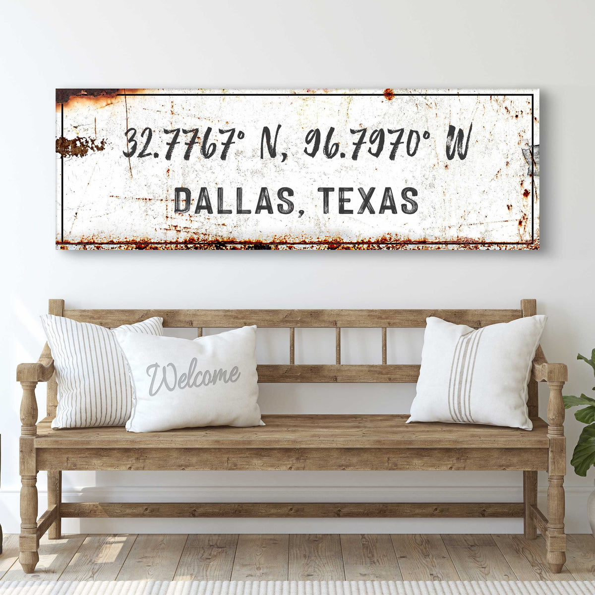 Home Coordinates Rustic Sign, photo 2 of 6