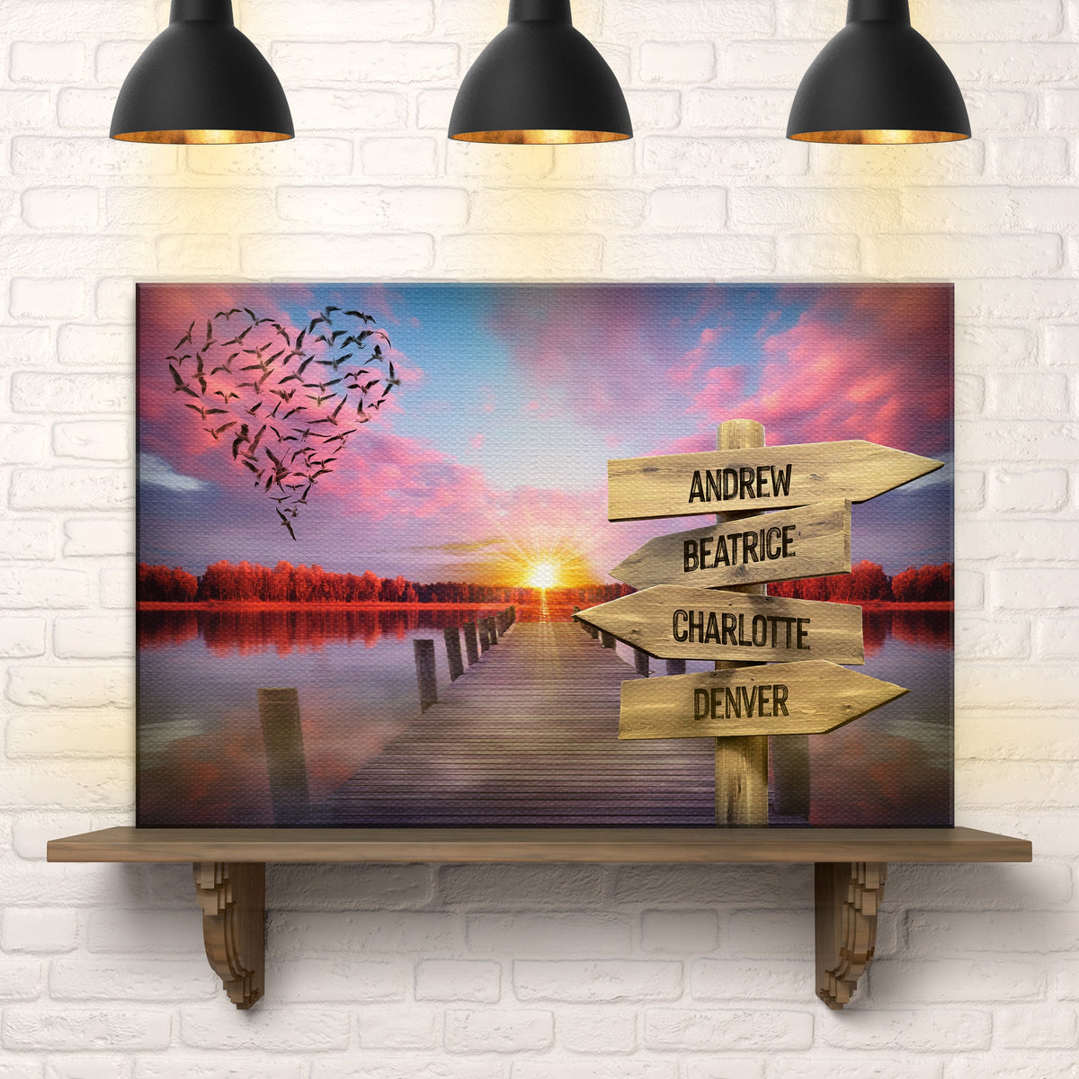 Family Name Sunset Sign, photo 2 of 6