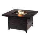 Aluminum 42-in Square Propane Fire Table with Beads, Covers and Lid